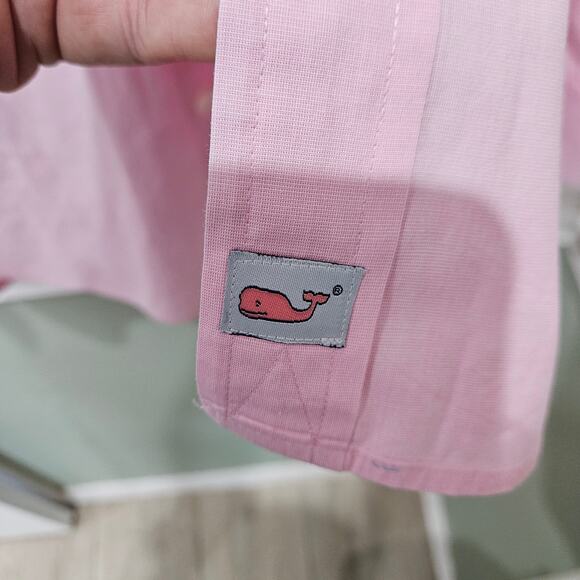 Men's Vineyard Vines Long Sleeve Dress Shirt Size Large - Picture 4 of 8